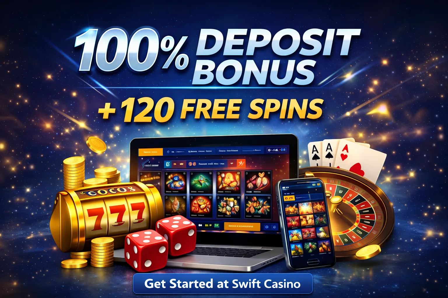 Swift Casino sign up bonus